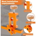thumbnail image 4 of Adjustable Aluminum Cabinet Door Installation Tool Kit with 6mm/8mm/10mm Drill Bits, 3 Limit Rings, 2 Guide Holes, and Protective Gloves - Professional Positioning Template for Carpenters & DIY, 4 of 7