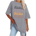 thumbnail image 1 of Pompotops Mode Femmes Blouse Boutonnée Patchwork Manches Courtes T-Shirt Tops d'Été Liquidation, 1 of 5