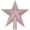 Pink, variant on Christmas 7.87 Inch Tree Topper Glittered Star Decoration, Glitter Treetop Holiday Home Décor