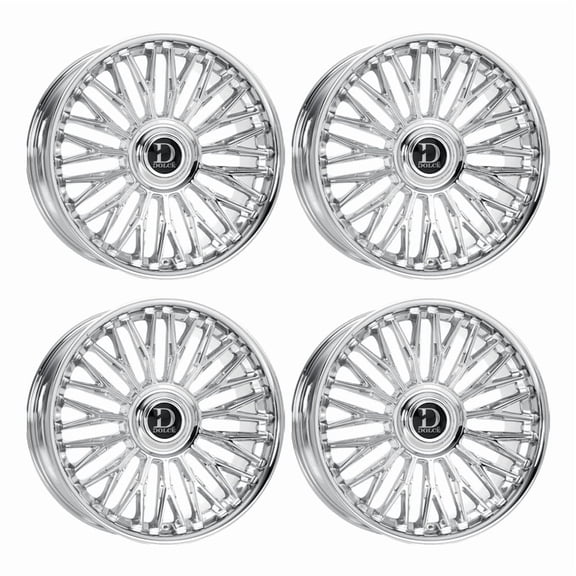 Dolce Luxury Lusso 24X10 6X135/139.7  25mm Chrome Wheel 24" INCH Rim [SET OF 4]