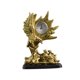 thumbnail image 3 of Reloj de mesa, estatua de Animal, reloj decorativo para estante, estatua artesanal, colección creativa de animales, adorno de escritorio para estante, Águila Macarena Estatua del reloj, 3 of 8