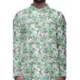 thumbnail image 4 of Atasi Kurta Pyjama de Fête pour Hommes, Col Mandarin, Ensemble Ethnique Imprimé Kurta, 4 of 5