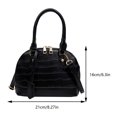 thumbnail image 2 of Sac à Bandoulière Classique pour Femmes Sac Messager Décontracté à Fermeture Éclair (Rose Rouge), 2 of 6