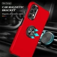thumbnail image 2 of for Samsung Galaxy A32 5G Case, 360° Rotatable Ring Holder Kickstand Dual Layer Military-Grade Drop Tested Protection Support Car Holder Mount Magnetic Absorbing Bumper Phone Case, Red, 2 of 7