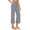 thumbnail image 3 of Horkkom Capris Pants for Women High Waisted Pants with Pockets Summer Casual Beach Pants XL, 3 of 6