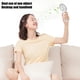 thumbnail image 5 of Ventilador con pantalla digital recargable de cuatro velocidades con cuerda para colgar - Blanco, 5 of 8