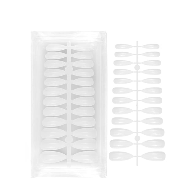 240 piezas de puntas de uñas elipses puntiagudas uñas postizas para extensión de uñas yeacher punta de uñas