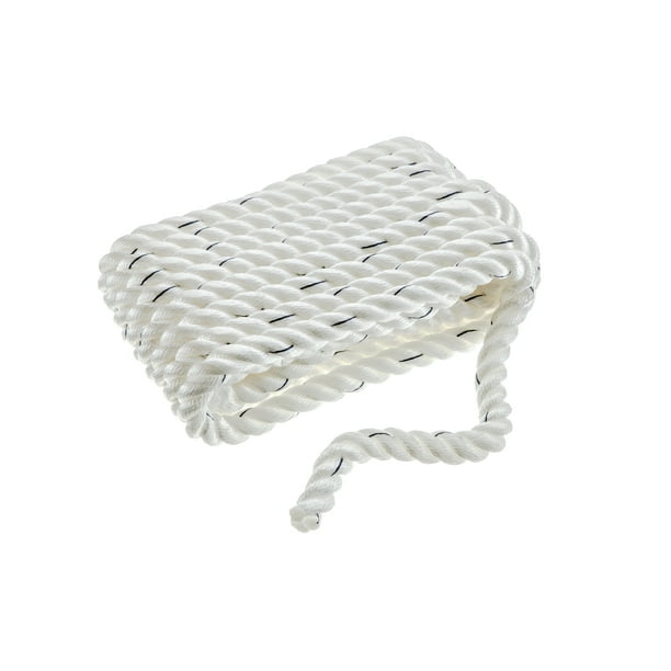 3/4" X 15' Three Strand Double Mooring Pendant 100% Nylon Rope With Stainless Steel Thimble. Made In USA - Foto 9