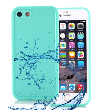 Waterproof Shockproof Dirt Proof Snow Proof Ultra Thin TPU Rubber Case Cover for Apple iPhone 6/6s - Mint (Best Iphone 5 Tpu Case)