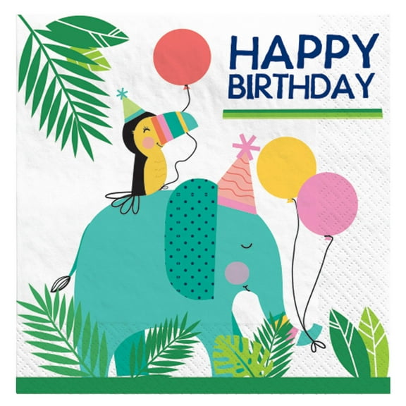 Jungle Birthday Lunch Napkins (16ct)