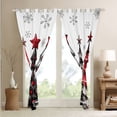 thumbnail image 3 of Rideaux de Sapin de Noël Rouges 42x84 Pouces pour Chambre, Rideaux Occultants Joyeux Noël 30-50 %, Rideaux Flocon de Neige de Noël, Rideaux de Fenêtre Bonne Année 2 Panneaux, 3 of 6