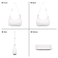 thumbnail image 3 of KXF Women Leather Underarm Bag Crescent Shoulder Handbag Saddle Bag Chic Purse Satchel Purse, 3 of 8