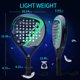 thumbnail image 3 of Raqueta de pádel WLSRW con superficie de fibra de carbono, núcleo de espuma viscoelástica EVA, 3 of 8