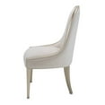 thumbnail image 4 of Michael Amini London Place Velvet Dining Side Chair - Creamy Pearl, 4 of 6