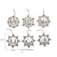 thumbnail image 2 of Wooden Snowflake With Scenic Ornament - Set of 12, 2 of 3