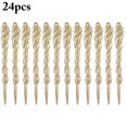 thumbnail image 2 of 24Pcs Christmas Icicle Ornaments DIY Christmas Tree Hanging Decorations, Length 13cm, Clear, Golden, White, 2 of 4