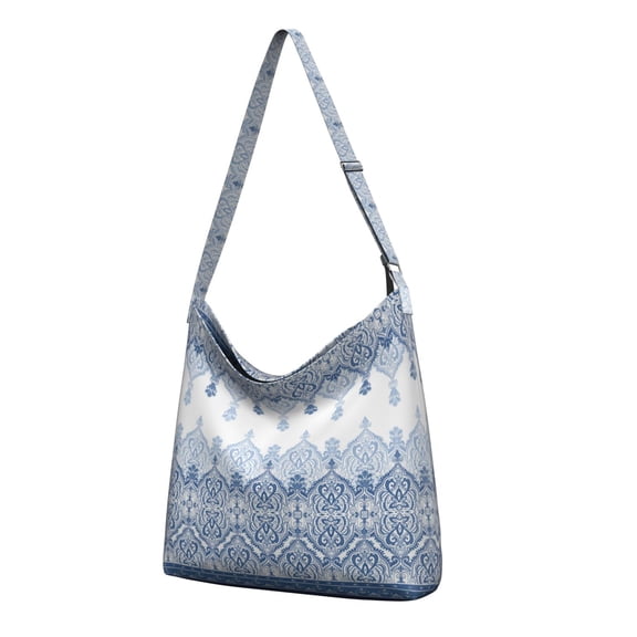 Aesthetic Vintage Fashion Crossbody Bag - Earthy Bohemian Shoulder Tote, Multi-Pocket Spacious Purse