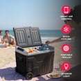 thumbnail image 2 of Frigidaire 49 Qt. (46L) Portable Convertible Refrigerator/Freezer, Dual Zone Smart Trolley-with App, Car Fridge, Black, 2 of 16