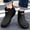 Black, variant on Women's Ankle Rain Boots, Versatile Lightweight Casual Everyday Comfortable Sole Waterproof Shoes Brown 9.5