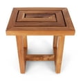 thumbnail image 3 of Rutledge & King Teak Shower Bench - Indoor/Outdoor Shower Stool - Serenity, 3 of 7