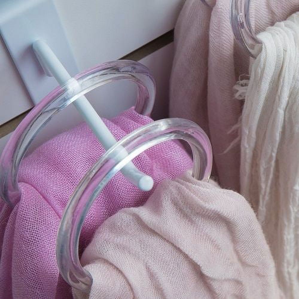 NAHANCO #CIR3100 3" Clear Plastic Scarf Rings/Circles (Pack of 100)