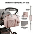thumbnail image 2 of Bolsa de pañales con 3 bolsillos más fríos, bolsa para extractor de leche, bolsa de mamá para hospital, bolsa de pañales de viaje grande, 2 of 7