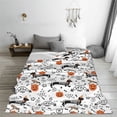 thumbnail image 5 of Pofeuu Halloween Dachshund Print Ultra-Soft Micro Fleece Blanket,for Bed Or Sofa,All Season Throw Blankets Flannel Blanket-40"x30", 5 of 7