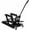 black, variant on Hydraulic Motorcycle Lift Jack–1500 lbs Capacity Scissor Lift Table, Steel Construction, Portable with Wheels & Foot Pad, 4"-16" Adjustable Range – Ideal for Motorcycles & ATVs – Red