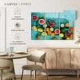 thumbnail image 5 of Elephant Stock Natural Citrus Fruits Wall Art - Horizontal Multi Panel Canvas - Dining Room Wall Decor - Food And Drink Multi Panel - Teal And Orange Decor - 45" x 28", 5 of 8