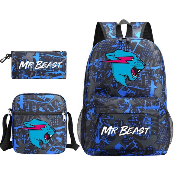 Lightweight Cartoon Backpack for Travel, Casual Daypack for Daily Use, 17.7 Inch, Style E