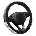 thumbnail image 2 of Walbest Car Steering Wheel Cover Universal Microfiber Pu Leather Breathable Car Accessories, 15 Inch, White, 2 of 2
