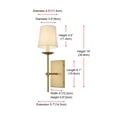 thumbnail image 7 of Living District Eclipse 4.5" Wall Sconce In Satin Gold, 7 of 7