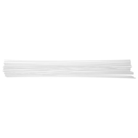TABLZONE 50pcs White Plastic Craft Sticks Project Rods for Art and School Supplies