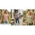thumbnail image 6 of Cuteduck Women Tank Tops Plus Size Summer Floral Print Sleeveless Blouse Crew Neck Casual Basic Loose Fit Tank Tops Beach Vacation 1X-5X, 6 of 8