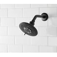 Mainstays 6Setting Large Shower Head, Matte Black