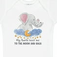 thumbnail image 4 of Inktastic My Auntie Loves Me to the Moon and Back Elephant Family Boys or Girls Baby Bodysuit, 4 of 5