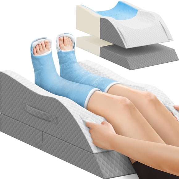 Almohada de elevación para piernas TranquilRelax de espuma viscoelástica ajustable