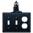 thumbnail image 1 of Village Wrought Iron ESSO-10 Double Interrupteur et Couvercle de Prise Simple - Phare, 1 of 2