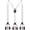 White, variant on Mens 1.4 inches Wide with 6 Button End Elastic Adjustable Suspenders