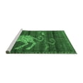 thumbnail image 2 of Ahgly Company Machine Washable Indoor Square Animal Emerald Green Traditional Area Rugs, 6' Square, 2 of 4