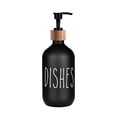 thumbnail image 3 of Dispensador de jabón Dispensador de jabón líquido Botella rellenable 500 ml Botellas vacías con Platos negros, 3 of 9