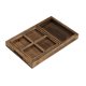 thumbnail image 2 of Bandeja de madera maciza para cocinar té Juego de siete piezas de madera de tung Juego de té de color retro Bandeja para dividir Bandeja de té para ceremonia tradicional del té, 2 of 5