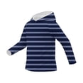 thumbnail image 6 of Atogsazn Children's Boys Summer Shirts Kids Casual Sun Protection Long Sleeve Sweatshirt with Hooded UPF 5+ Tops 04-Dark Blue 7-8 Years Fashion, 6 of 6
