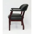 thumbnail image 6 of Boss Office Products Ivy League Faux Leather Executive Captains Guest Chair in Black, 6 of 9
