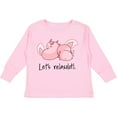 thumbnail image 3 of Inktastic Let's Relaxolotl with Sleeping Axolotls Boys or Girls Long Sleeve Toddler T-Shirt, 3 of 5