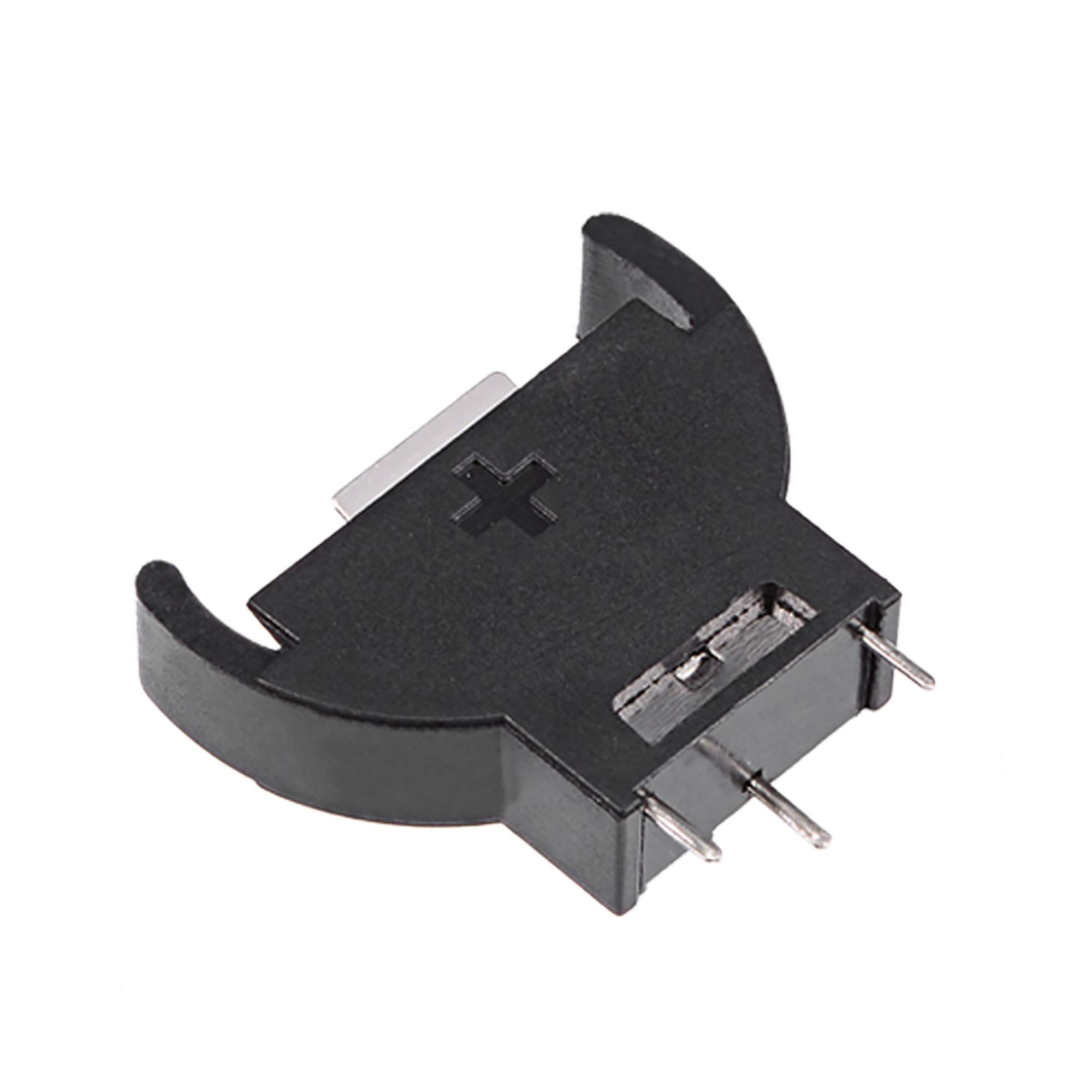 CR2032 CR2025 Vertical Black Semicircle Type Button Battery Holder
