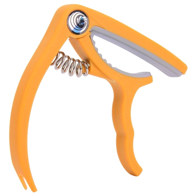 Plastic Guitar Capo Bridge Pin Remover 4~6 String Guitar Bass Ukulele CapoYellow
