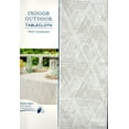 thumbnail image 4 of Table Trends Tablecloth Umbrella with Hole and Zipper Text Diamond Grey (60 x 84 Rectangle Umbrella)), 4 of 6