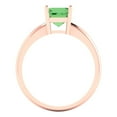 thumbnail image 4 of Solitaire Engagement Ring for Women - 1ct Simulated Green Diamond in 14K Rose Gold Promise Ring, 4 of 5