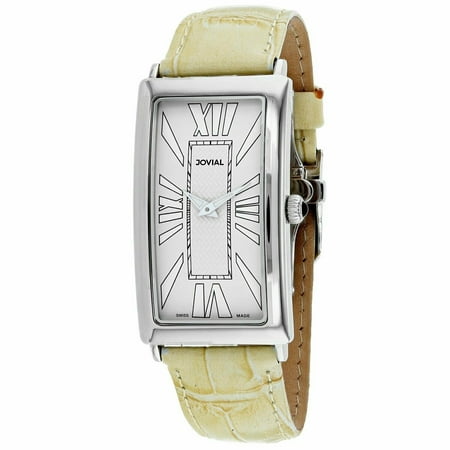 Jovial 08036 MSL 10 Classic 50MM Men s Beige Leather Watch